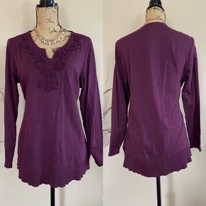 •Style & Co• rosette knit top